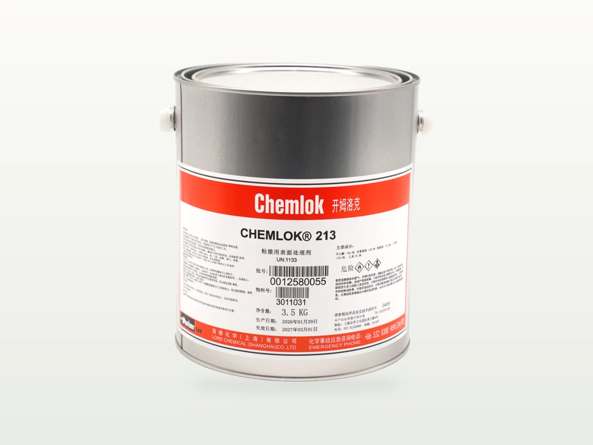 Chemlok 213 3.5 kg silver metal can with the front label visible