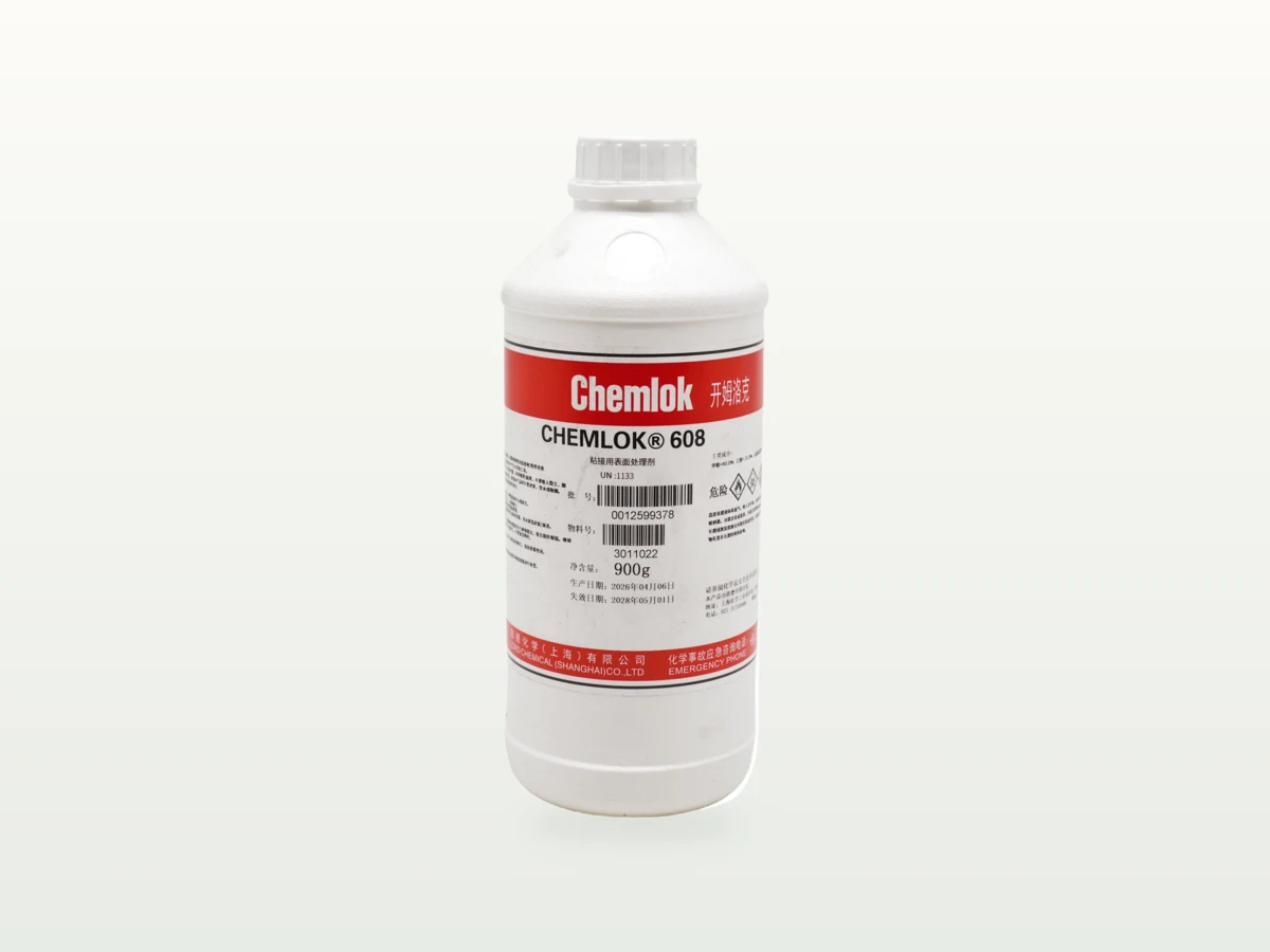 Chemlok 608 900 g white plastic bottle with the front label visible